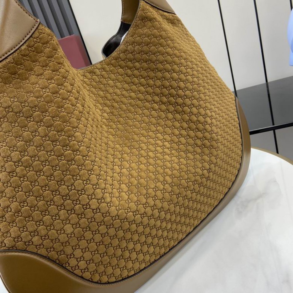 Gucci B medium shoulder bag suede 815924 W49cm x H46cm x D4cm Bags