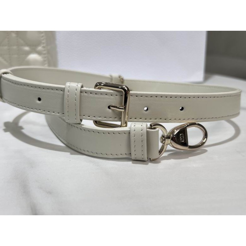 Dior lady small size 20x17x8cm lampskin leather Bags