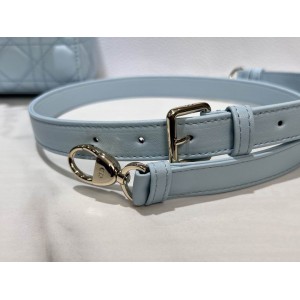 Dior lady small size 20x17x8cm lampskin leather Bags