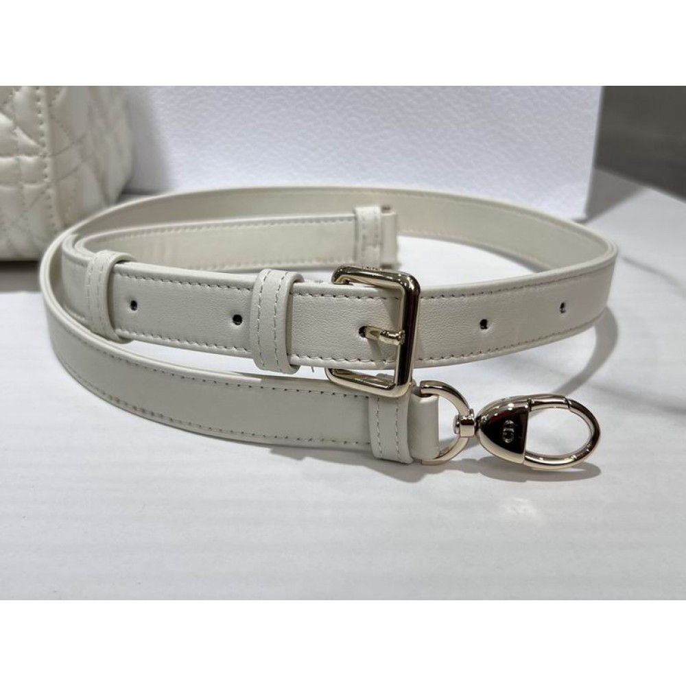 Dior lady medium size 24x20x11cm lampskin leather Bags