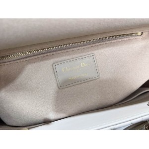 Dior lady medium size 24x20x11cm lampskin leather Bags