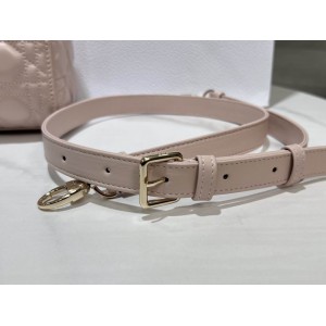 Dior lady medium size 24x20x11cm lampskin leather Bags