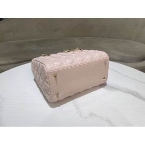 Dior lady medium size 24x20x11cm lampskin leather Bags