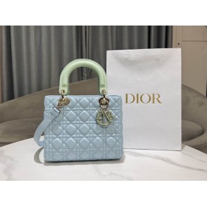 Dior lady medium size 24x20x11cm lampskin leather Bags