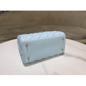 Dior lady medium size 24x20x11cm lampskin leather Bags