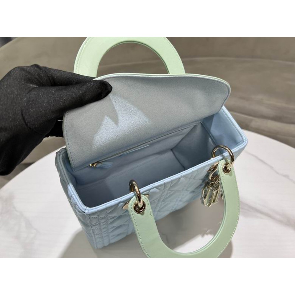 Dior lady medium size 24x20x11cm lampskin leather Bags