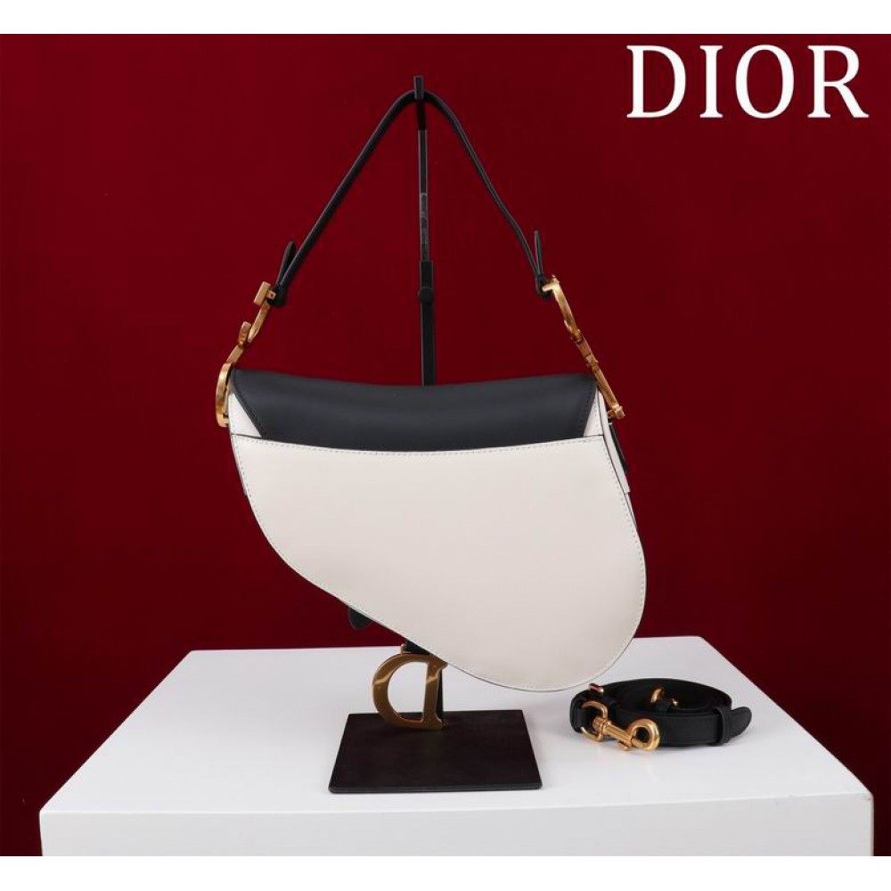 Dior Saddle Bag with Strap two tone 25.5 x 20 x 6.5 cm Bags