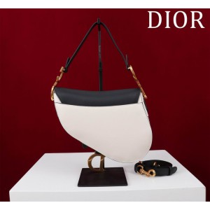 Dior Saddle Bag with Strap two tone 25.5 x 20 x 6.5 cm Bags