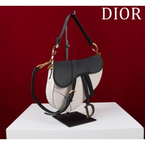 Dior Saddle Bag with Strap two tone 25.5 x 20 x 6.5 cm Bags