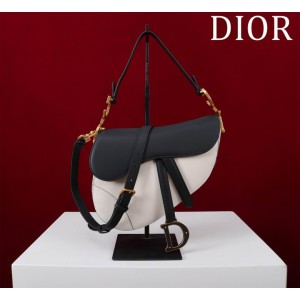 Dior Saddle Bag with Strap two tone 25.5 x 20 x 6.5 cm Bags