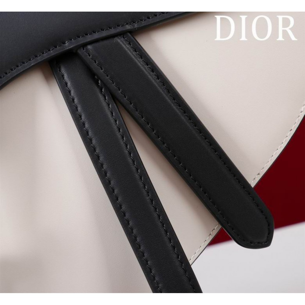 Dior Saddle Bag with Strap two tone 25.5 x 20 x 6.5 cm Bags