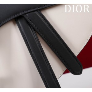 Dior Saddle Bag with Strap two tone 25.5 x 20 x 6.5 cm Bags