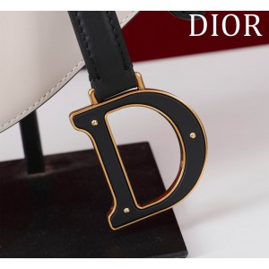 Dior Saddle Bag with Strap two tone 25.5 x 20 x 6.5 cm Bags