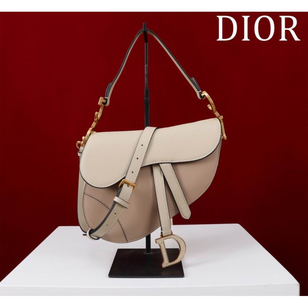 Dior Saddle Bag with Strap two tone 25.5 x 20 x 6.5 cm Bags