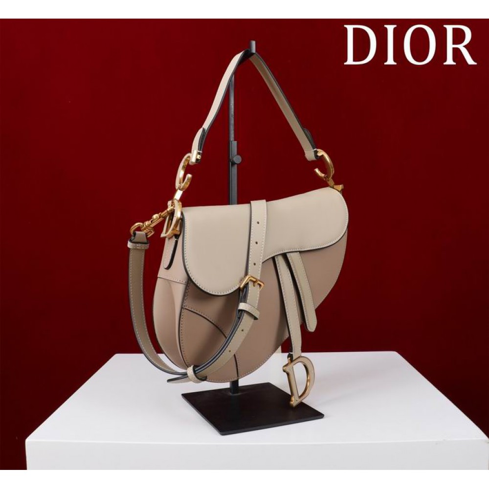 Dior Saddle Bag with Strap two tone 25.5 x 20 x 6.5 cm Bags