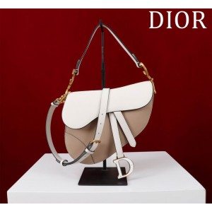 Dior Saddle Bag with Strap two tone 25.5 x 20 x 6.5 cm Bags