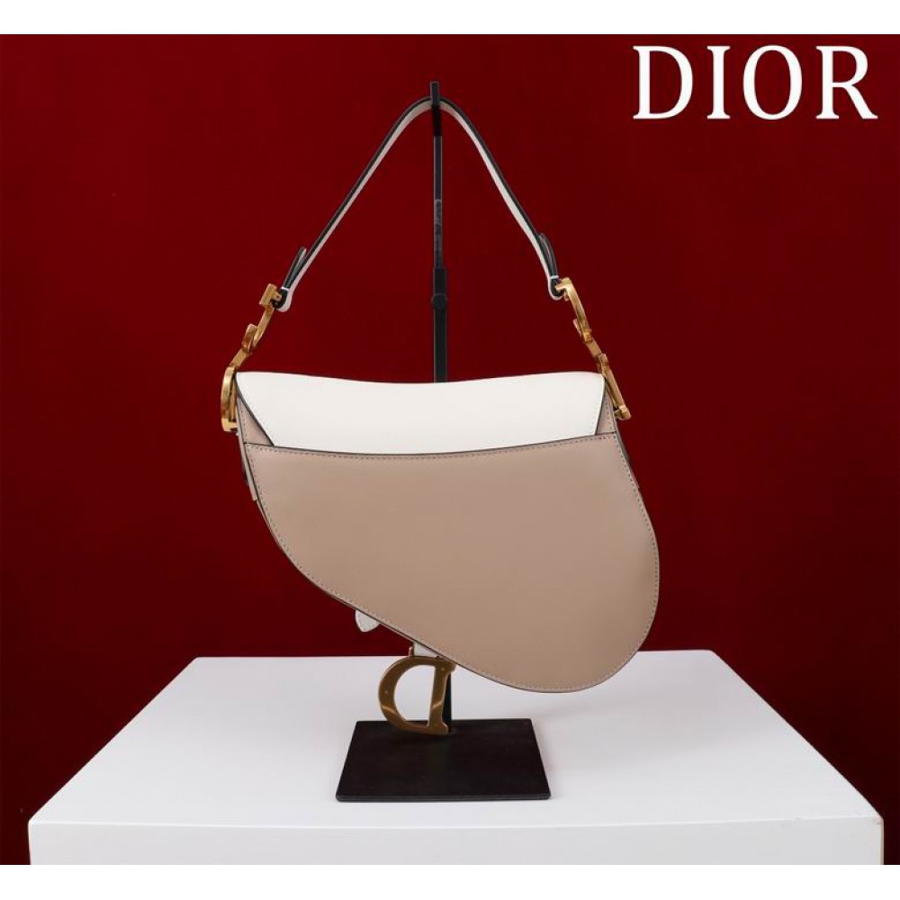 Dior Saddle Bag with Strap two tone 25.5 x 20 x 6.5 cm Bags