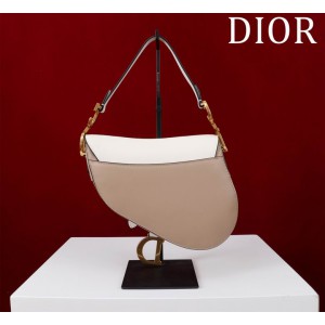 Dior Saddle Bag with Strap two tone 25.5 x 20 x 6.5 cm Bags