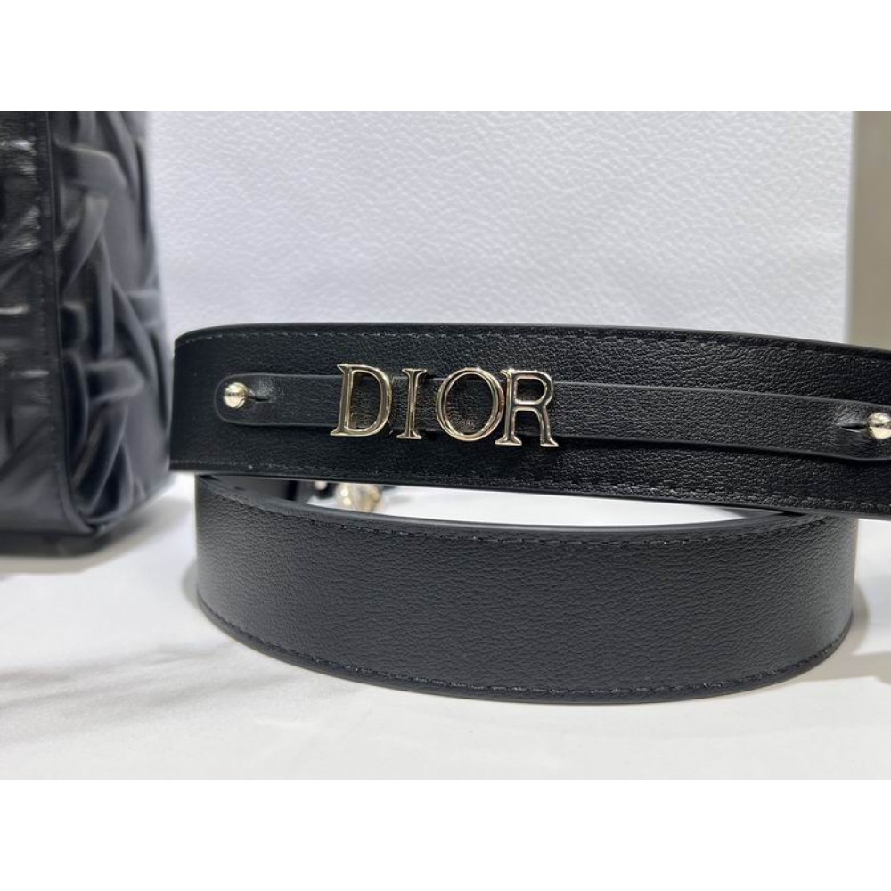 Dior lady small size 20x17x8cm lampskin leather Bags