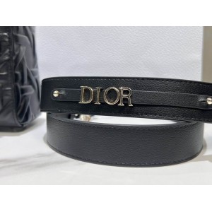 Dior lady small size 20x17x8cm lampskin leather Bags