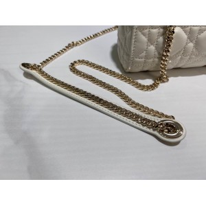 Dior lady mini size 17x15cm lampskin leather Bags