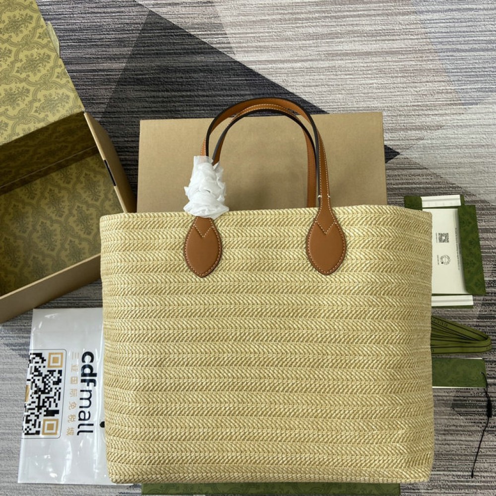 Gucci lido series 38cm brown leather straps 779666 