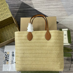 Gucci lido series 38cm brown leather straps 779666 