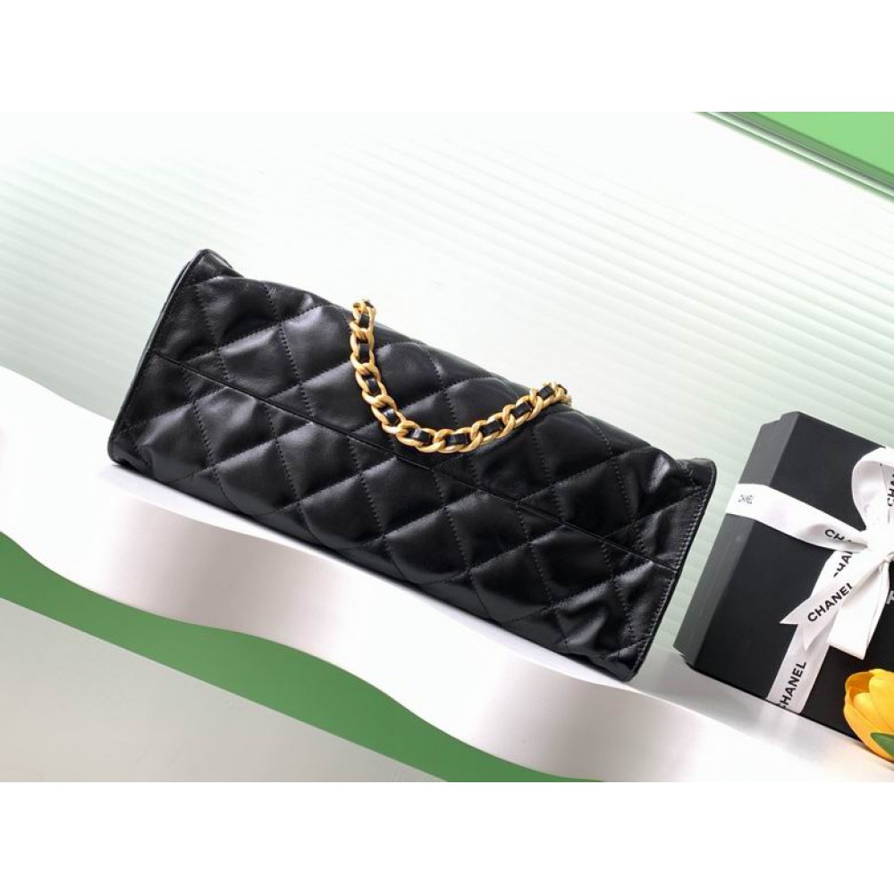 Chanel hobo tote bag 26x31x13cm leather lampskin Bags