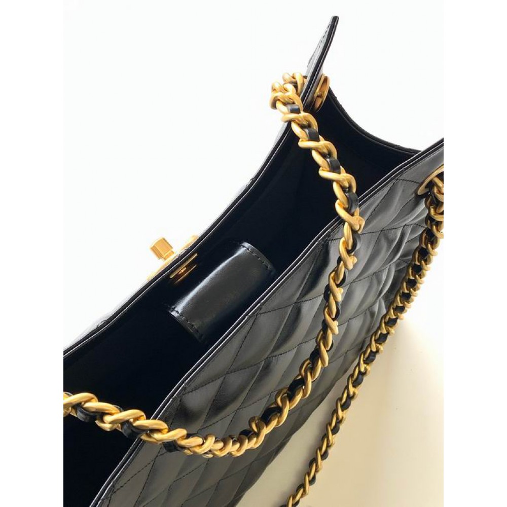 Chanel hobo tote bag 26x31x13cm leather lampskin Bags