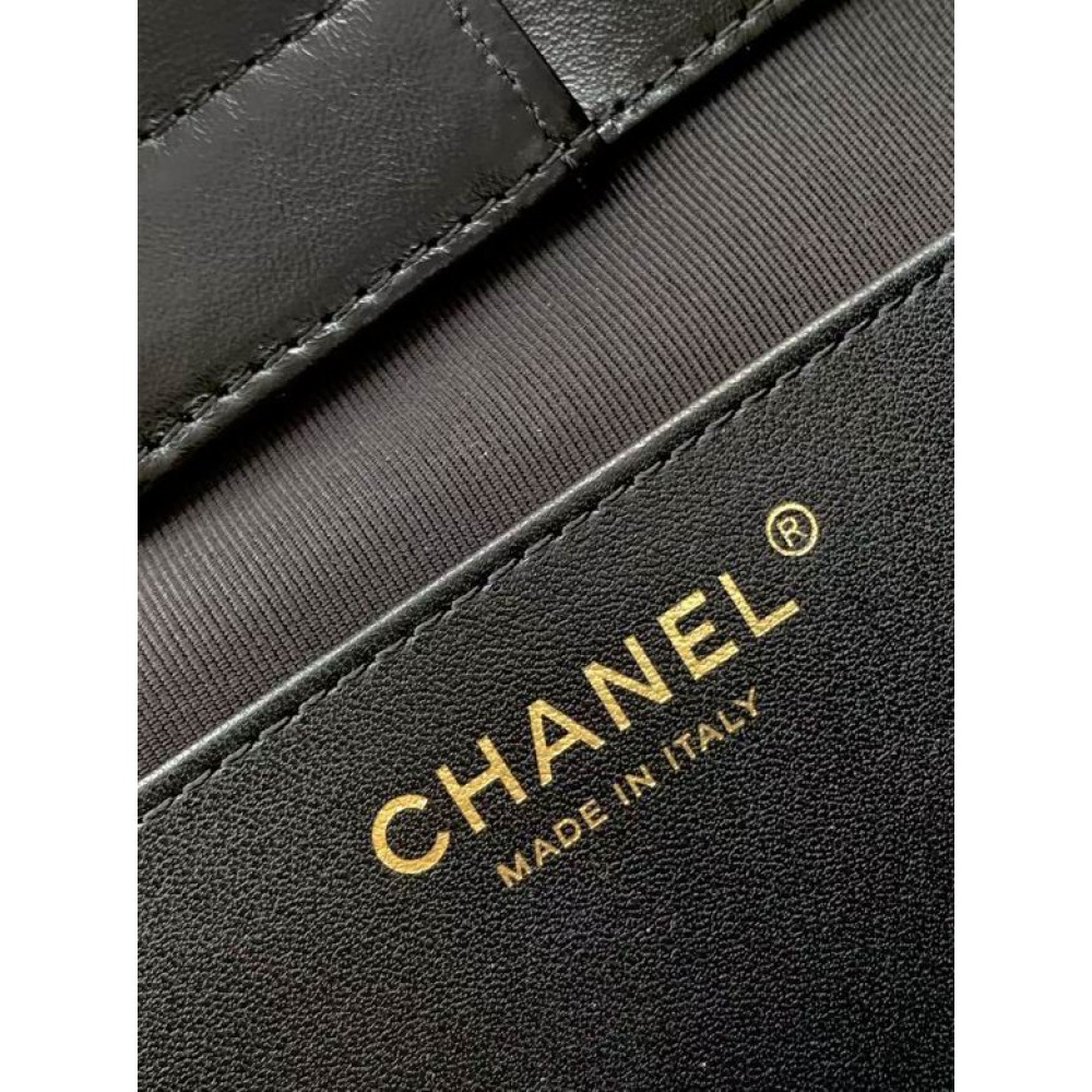 Chanel hobo tote bag 26x31x13cm leather lampskin Bags