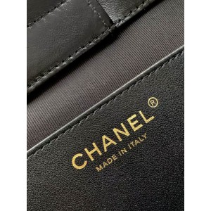 Chanel hobo tote bag 26x31x13cm leather lampskin Bags