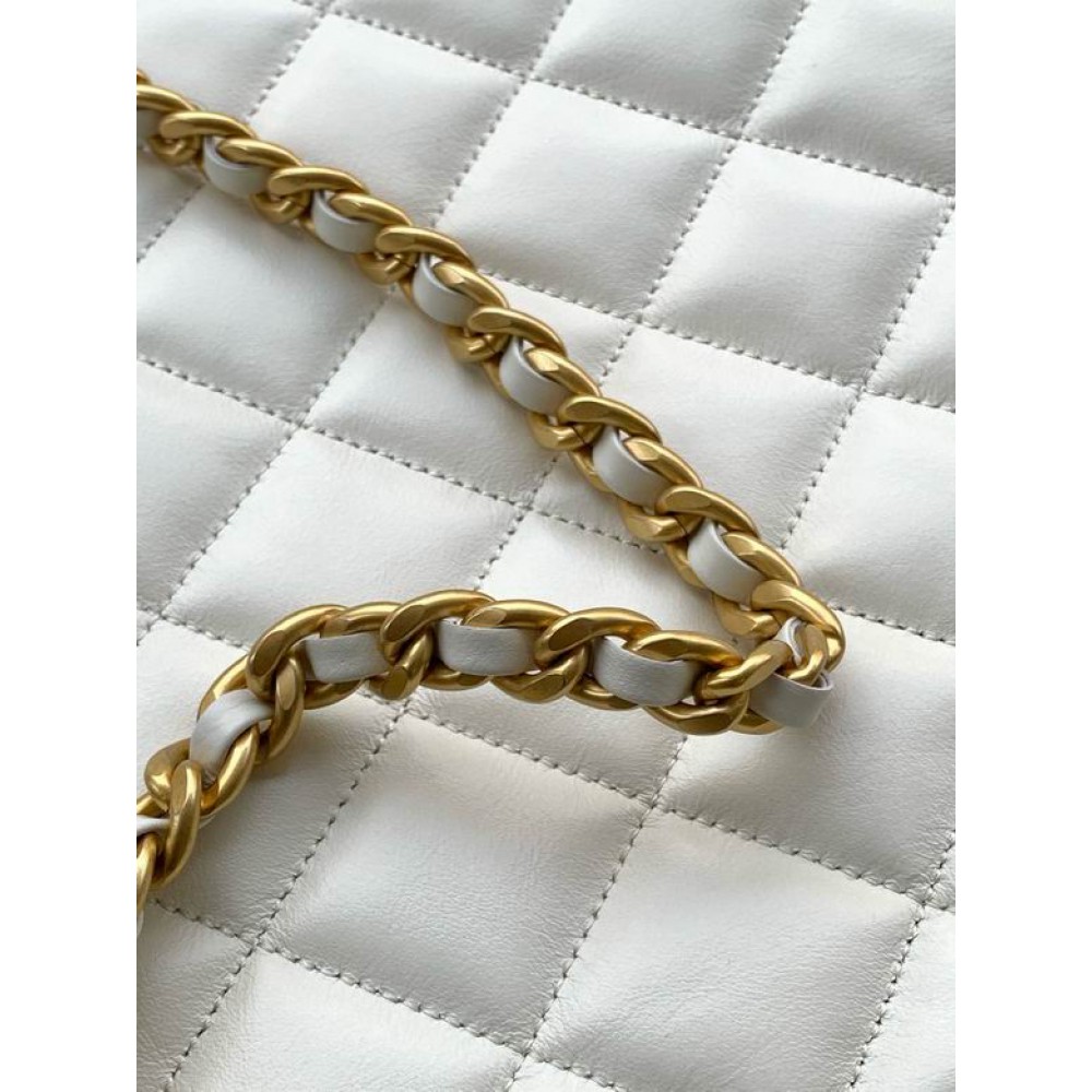 Chanel hobo tote bag 26x31x13cm leather lampskin Bags