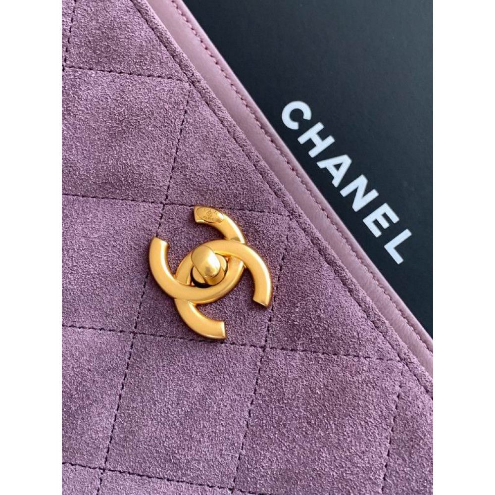 Chanel hobo tote bag 26x31x13cm leather suede Bags