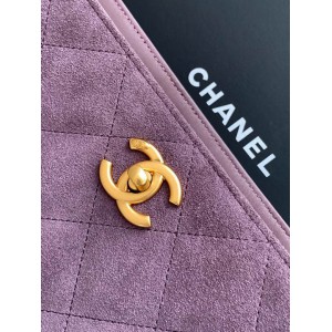 Chanel hobo tote bag 26x31x13cm leather suede Bags