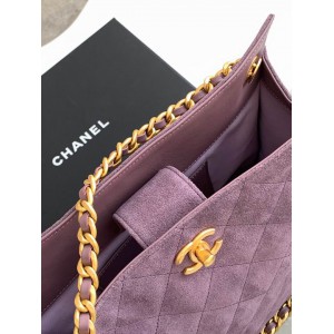 Chanel hobo tote bag 26x31x13cm leather suede Bags