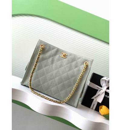 Chanel hobo tote bag 26x31x13cm leather suede