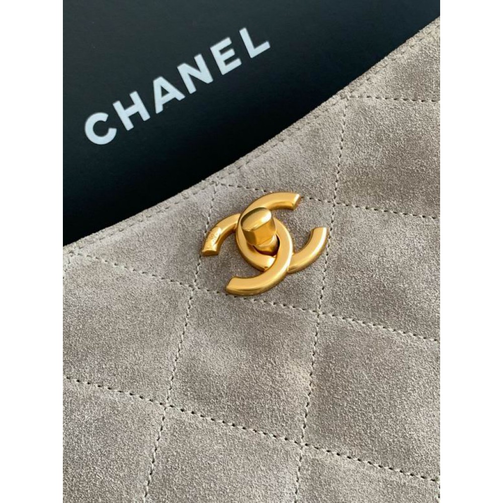 Chanel hobo tote bag 26x31x13cm leather suede Bags