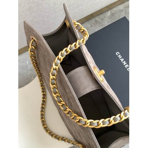 Chanel hobo tote bag 26x31x13cm leather suede Bags