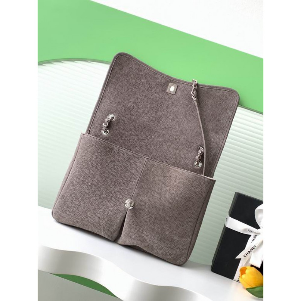 Chanel trendy cc flap handbag numbuck leather 25x35x10cm Bags