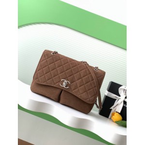 Chanel trendy cc flap handbag numbuck leather 25x35x10cm Bags