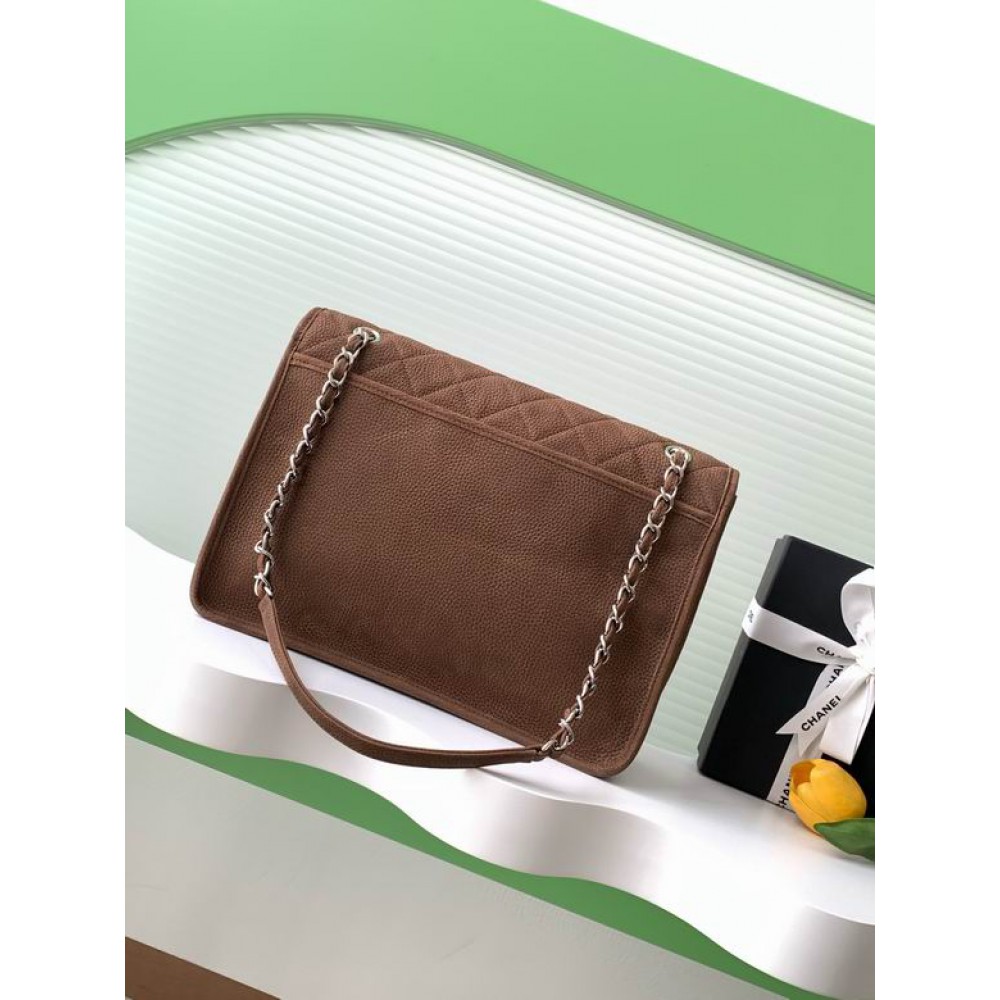 Chanel trendy cc flap handbag numbuck leather 25x35x10cm Bags