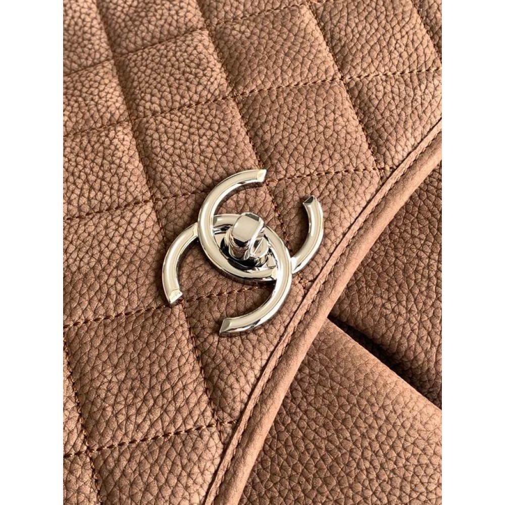 Chanel trendy cc flap handbag numbuck leather 25x35x10cm Bags