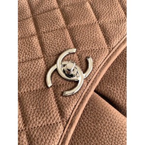 Chanel trendy cc flap handbag numbuck leather 25x35x10cm Bags