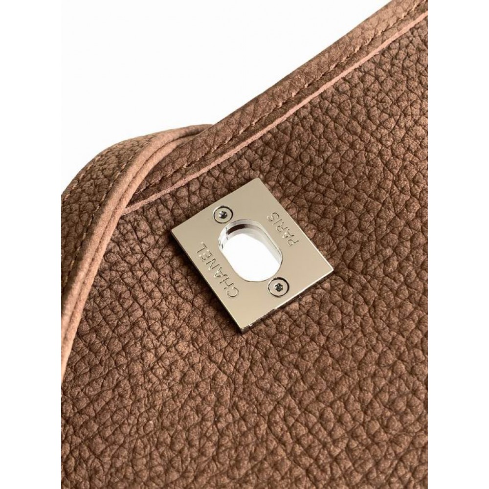 Chanel trendy cc flap handbag numbuck leather 25x35x10cm Bags