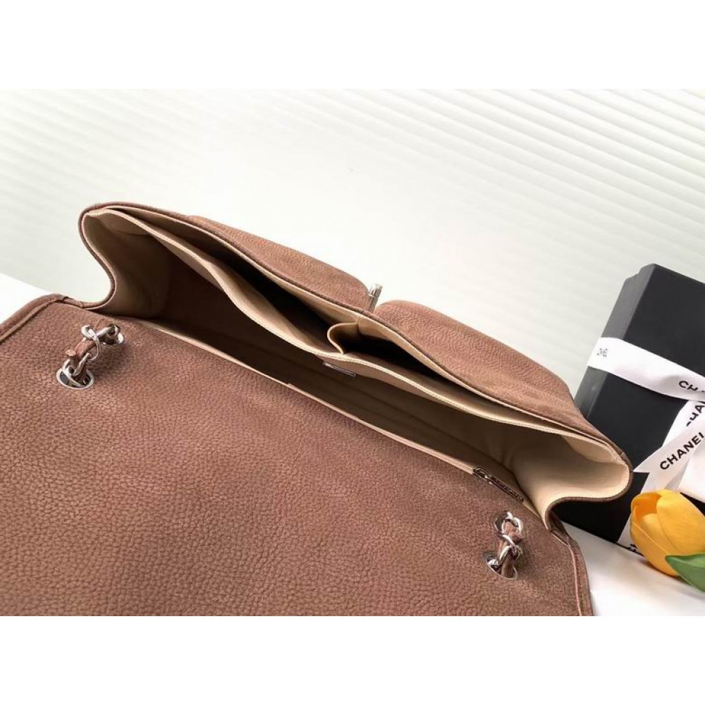 Chanel trendy cc flap handbag numbuck leather 25x35x10cm Bags