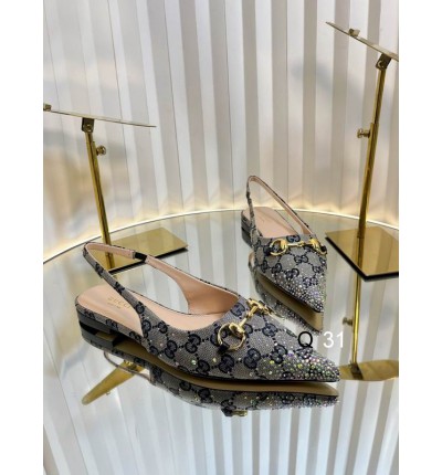 Gucci Erin GG Crystal Canvas Slingback Pump 35-42