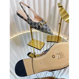 Gucci Erin GG Crystal Canvas Slingback Pump 35-42 Shoes