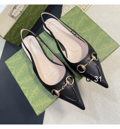Gucci leather Slingback Pump 35-42