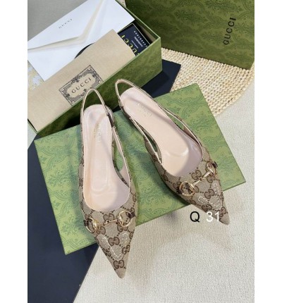 Gucci leather Slingback Pump 35-42