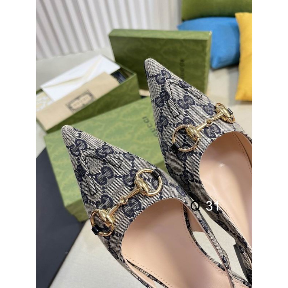 Gucci leather Slingback Pump 35-42 Shoes